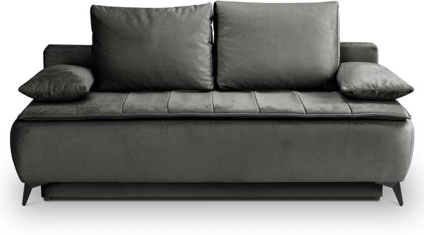 Schlafsofa mit Bettkasten (B/H/T: 210x103x90 cm) in Grau-Beige Bild 2