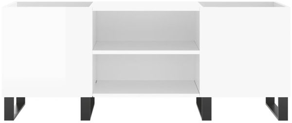 vidaXL Plattenschrank Hochglanz-Weiß 121x38x48 cm Holzwerkstoff 831686 Bild 4