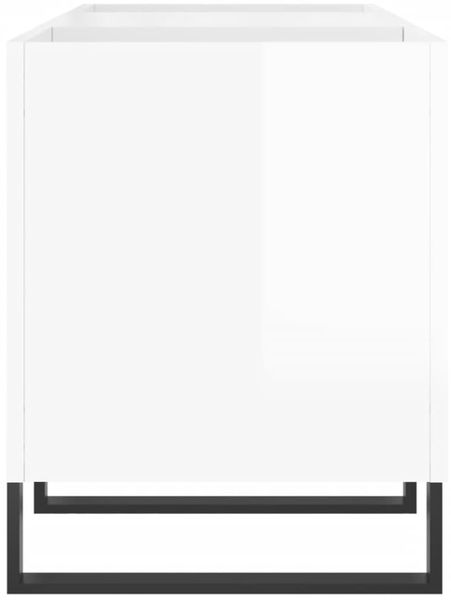 vidaXL Plattenschrank Hochglanz-Weiß 121x38x48 cm Holzwerkstoff 831686 Bild 5