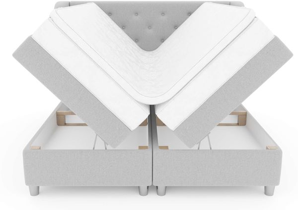 99rooms Hermes Boxspringbett 160x200 cm Velours SORO Lila Bonell-Federung Bild 5