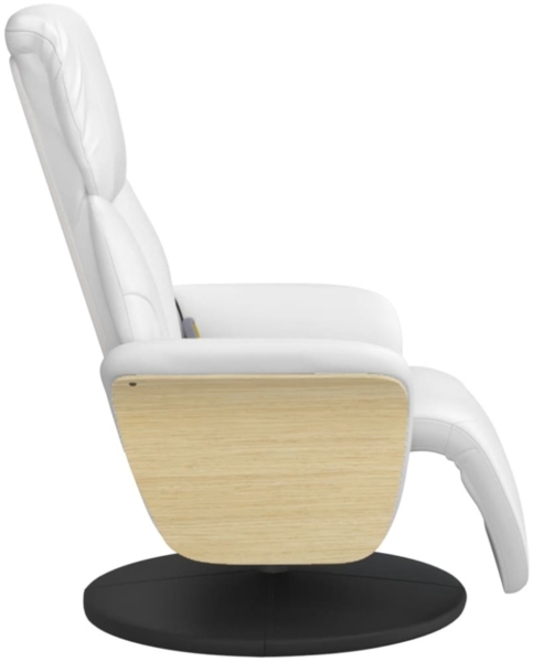 vidaXL Massagesessel mit Fußteil Weiß Kunstleder 356638 Bild 9