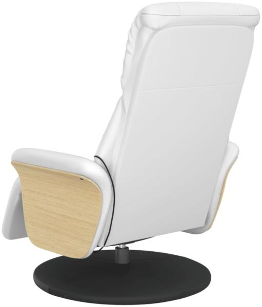 vidaXL Massagesessel mit Fußteil Weiß Kunstleder 356638 Bild 11