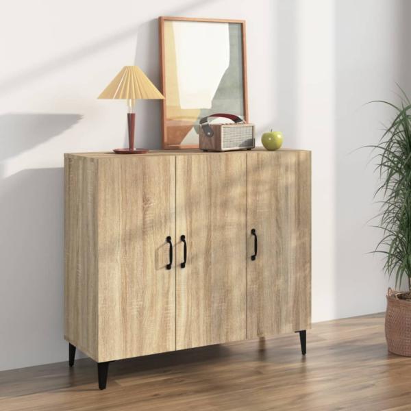 vidaXL Sideboard Sonoma-Eiche 90 x 34 x 80 cm Holzwerkstoff [812504]