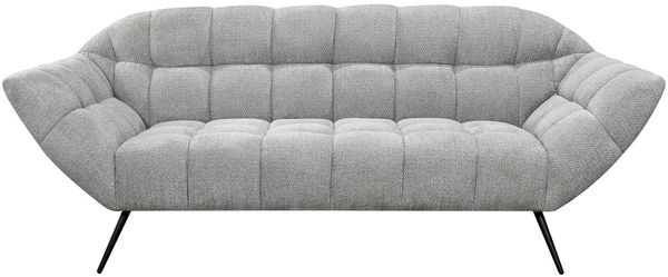Sofa 3-sitzig Bergamo / Boyh-S-003-Retrobliss83, Polyester, Stoff, Grau, 221 x 85 x 85 cm