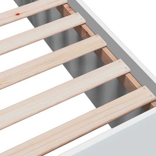 vidaXL Bettgestell Weiß 100x200 cm Holzwerkstoff 3280958 Bild 7