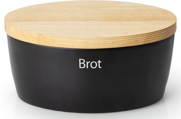 Continenta Brottopf Keramik oval schwarz 3731