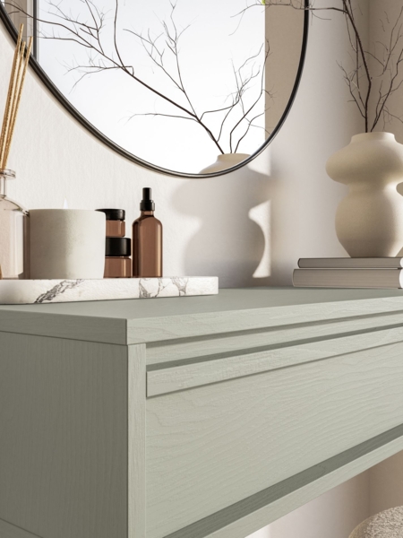 Selsey 'Evo' Konsolentisch mit Schublade, salbeigrün, ca. 17 x 90 x 34 cm Bild 3