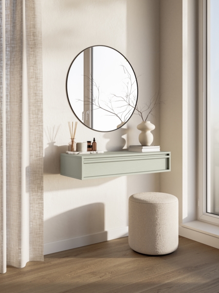 Selsey 'Evo' Konsolentisch mit Schublade, salbeigrün, ca. 17 x 90 x 34 cm Bild 2