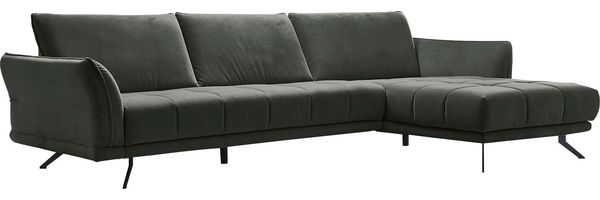 Die PlanBar Ecksofa MP-IN20041 L-Form, optional Sitztiefenverstellung und Kopfstützen
