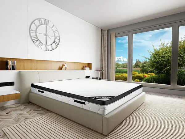 Vente-unique - SOLAK Matratze Stoff Weiß - B 160 cm x H 30 cm x L 200 cm