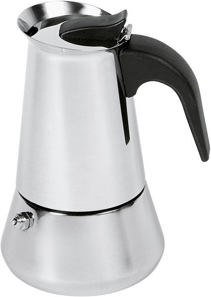 WEIS Espressokocher aus Edelstahl fr 4 Tassen