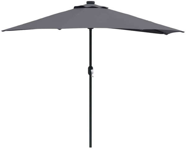 vidaXL Garten-Sonnenschirm Anthrazit 294 x 150 x 224 cm 42003269