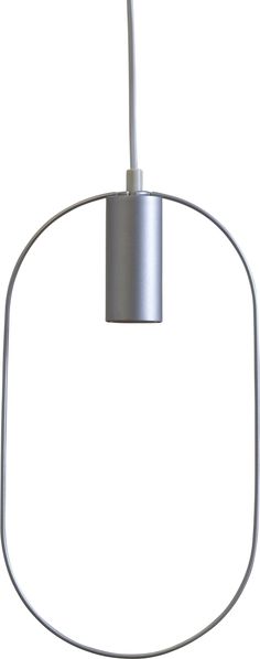 Hängeleuchte "Shape", E27, silber, Kabel weiß