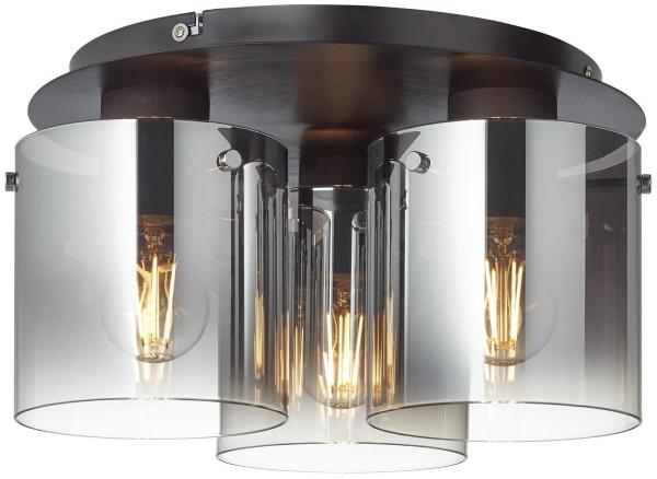Brilliant Leuchten No. 75593-20 LED Deckenleuchte Beth 3-flg Kaffee Rauchglas