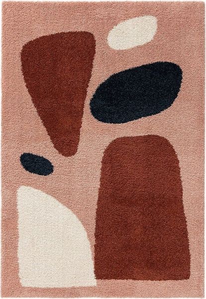 benuta Hochflor-Teppich Louise, rechteckig, Höhe: 21 mm, Kunstfaser, Berber, Ethno-Style, Wohnzimmer