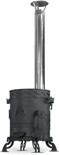 Utschak mit Schornstein Bär 1 - Ofen für Kasan 6-12L Ø345-290 mm
