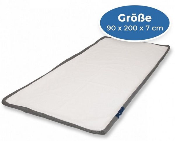 Genius Bettbezug Genius eazzzy Topperbezug mit Reißverschluss, atmungsaktiv 90 x 200 x 7 cm, atmungsaktiv & allergikerfreundlich