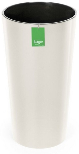 KAGM Pflanzkübel Blumentopf Blumenkübel in Hochglanz inkl. Pflanzeinsatz Bild 2
