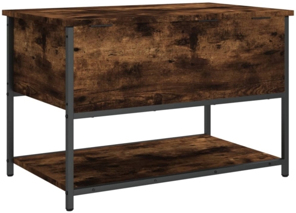 vidaXL Sitzbank mit Stauraum Räuchereiche 70x42,5x47 cm Holzwerkstoff 839020 Bild 10