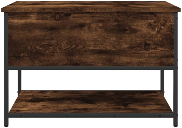 vidaXL Sitzbank mit Stauraum Räuchereiche 70x42,5x47 cm Holzwerkstoff 839020 Bild 7