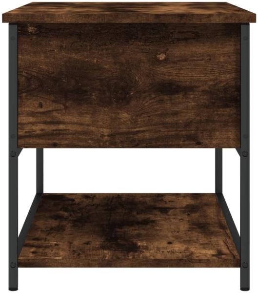 vidaXL Sitzbank mit Stauraum Räuchereiche 70x42,5x47 cm Holzwerkstoff 839020 Bild 3