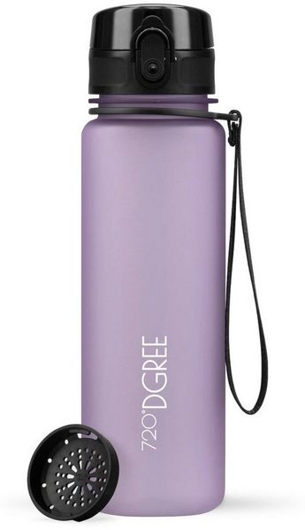 720°DGREE Trinkflasche Trinkflasche uberBottle softTouch mit Sieb lilac 0,5l