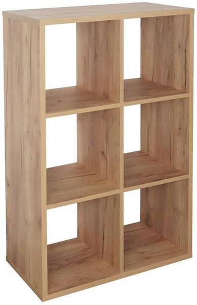 RICOO Regal 107 x 73 x 33 cm, Standregal Eiche braun WM079-EG Spannplatte aus Holz, Bücherregal Wandregal klein, Regale & Ablagen, schmales Regal, kleines Regal schmal, Büro Bücherregale