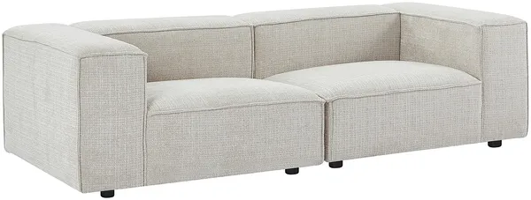 Vente-unique - RUZOLO Sofa Stoff Beige - B 105 cm x H 67 cm x L 242 cm