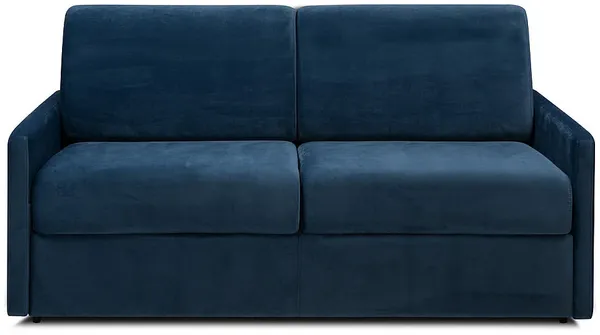 Vente-unique - CALIFE Sofa SamtStoff Blau - B 223 cm94 cm x H 85 cm x L 150 cm