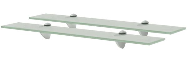 vidaXL Schwebende Regale 2 Stk. Glas 60x20 cm 8 mm [3051537]