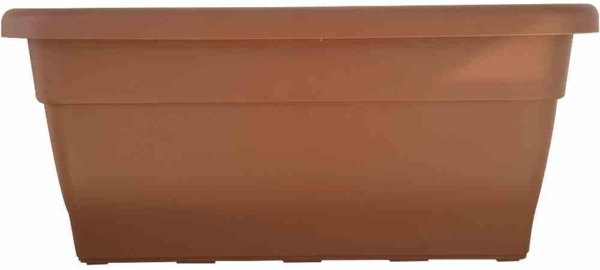 SIENA GARDEN Pflanzkasten 80 x 39 x 34 cm, terracotta Rechteckiges Kunststoffgefäß mit Bodenlöchern
