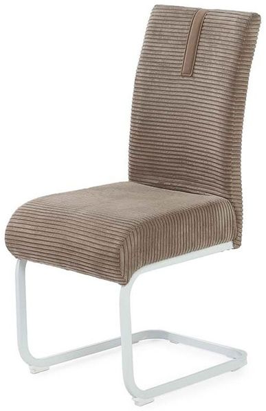 Schwingstuhl Kolding / Kenny, Stoff, Braun, 44 x 98 x 60 cm