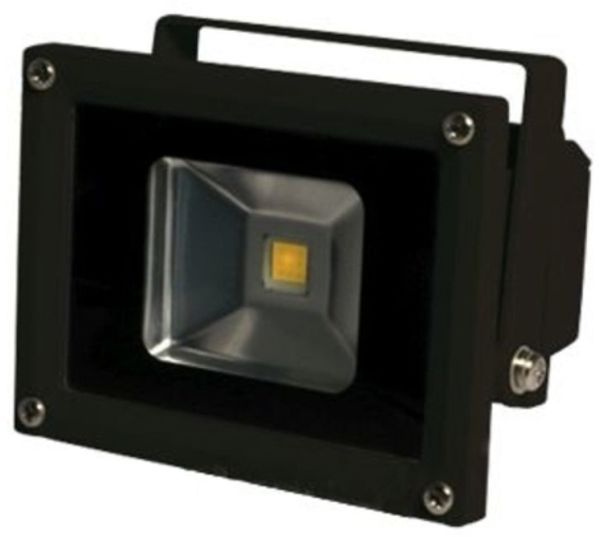 Synergy 21 LED Spot Outdoor Baustrahler 10W schwarzes Gehäuse - gelb V2