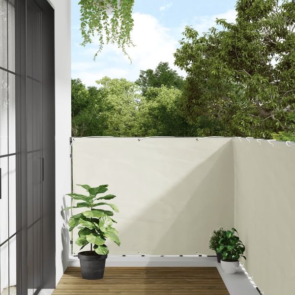 vidaXL Balkon-Sichtschutz Weiß 600x120 cm PVC 4005511