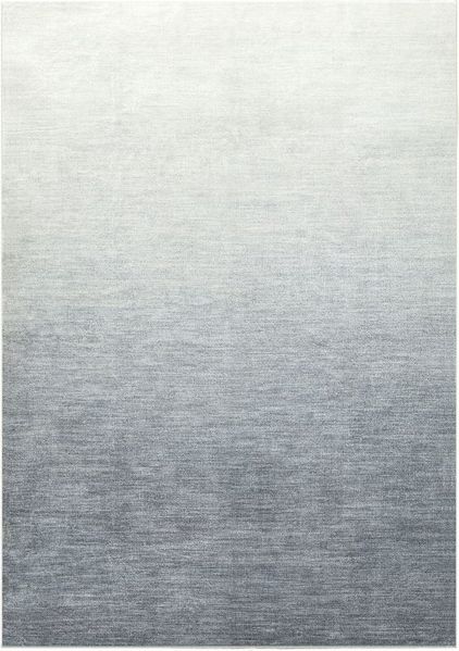 IDIMEX Teppich OMBRE, Wohnzimmerteppich 160x230cm Kurzflor, waschbar mit Ombre-Design grau
