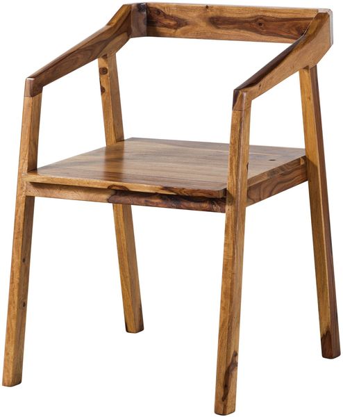 Stuhl Sheesham 45x51x76 braun lackiert ANCONA #100