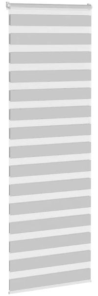 vidaXL Doppelrollo Hellgrau 80x200 cm Stoffbreite 75,9 cm Polyester 4014465 Bild 3