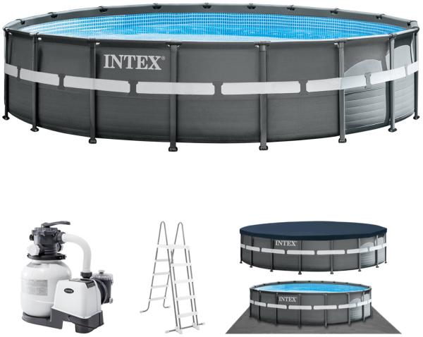Intex Ultra XTR Frame Pool 549x132 cm mit Sandfilterpumpe