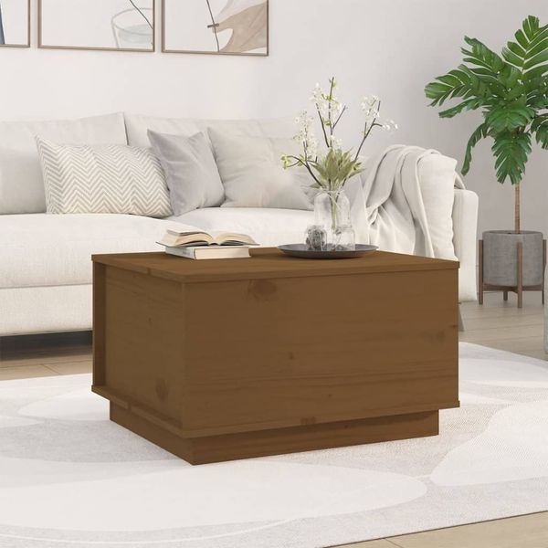 vidaXL Couchtisch Honigbraun 60x50x35 cm Massivholz Kiefer 813418