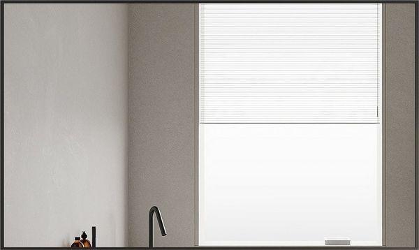 Boromal Spiegel groß Flur 100x60 60x100 Wand Schwarz Flurspiegel mit Aluminium Rahmen (Wandspiegel, eckig), für Schlafzimmer, Wohnzimmer, Badezimmer, Flur