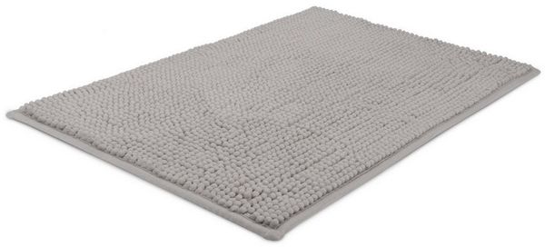 Beautissu Badematte BeauMare WR rutschfest 70x100 cm Hellgrau