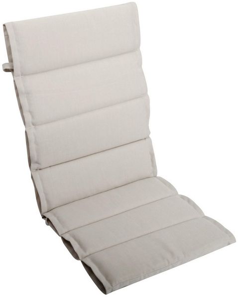 LILENO HOME Hochlehnerauflage bequeme Sitzauflage für Gartenmöbel, Stuhlkissen für Klappstühle, (1 St, 1er Set), 1er Set Polsterauflage in Natur, Sitzpolster waschbar
