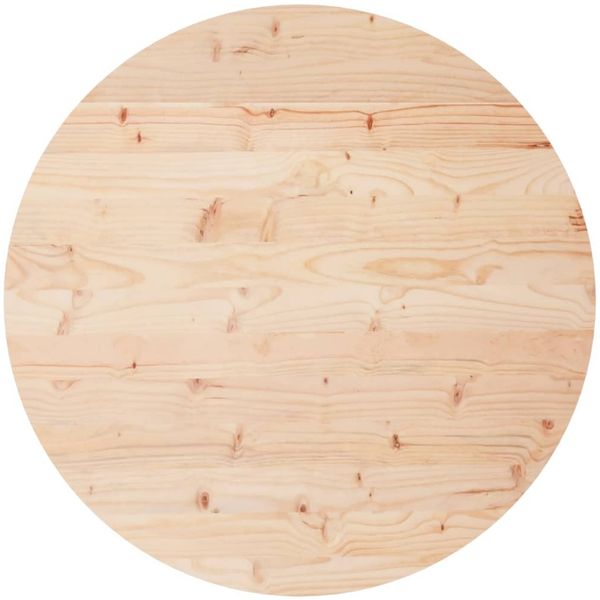 vidaXL Tischplatte Rund Ø70x3 cm Massivholz Kiefer 833667 Bild 2