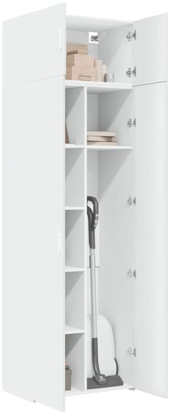 vidaXL Hochschrank Weiß 70x42,5x225 cm Holzwerkstoff 3281329 Bild 3