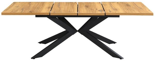 DUBI Möbel Esstisch MALTE, Metallgestell, ausziehbar, 140-180-220cm, 2 Einlegeplatten 4-8 Pers. Bild 3
