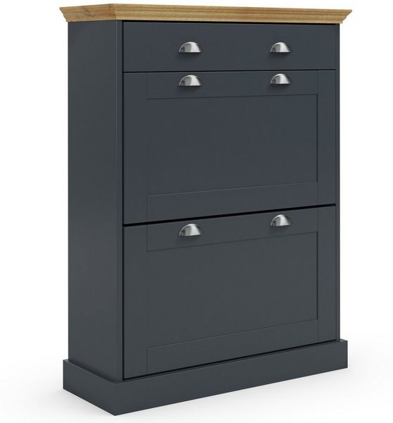 OTTO home Schuhschrank Motala mit 2 Klappen u. 1 Schublade, Platz für 12-14 paar Schuhe, Höhe 105 cm