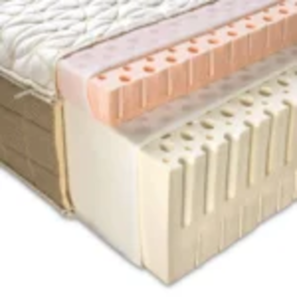 Latexmatratze Combo 90x200 - Höhe 26 cm - Härtegrad H2 (mittelfest) - Brown Stone & Memorylatex - 90x200x26 Bild 5