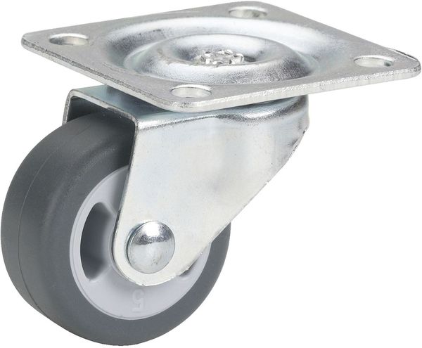 Lenkrolle mit Platte 30 x 14 mm, Tragkr. 20 kg