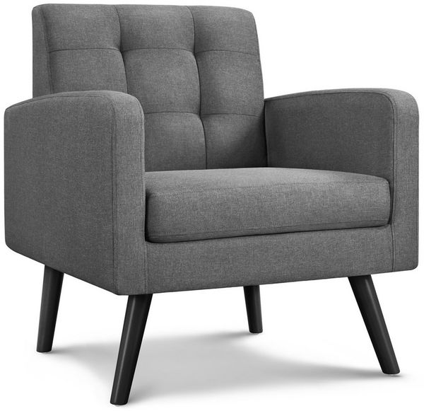 Yaheetech Relaxsessel, mit Holzbeinen, bis 136 kg Belastbar fürs Wohnzimmer Bild 5