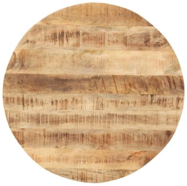 vidaXL Tischplatte Massivholz Mango Rund 15-16 mm 60 cm 286001
